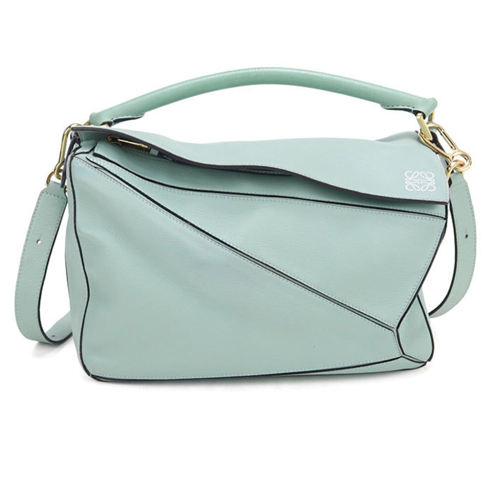 LOEWE Loewe handbag, medium size, 2-way, Puzzle design, women's, green.